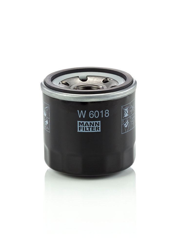 W 6018, Oil Filter, MANN-FILTER, PE01-14-302, PE01-14-302A, PE01-14-302A9A, PE01-14-302B9A, 10-03-325, 14452, 153071762453, 1691039280, 23.616.00, 35-143220007, 57002, 586155, 8550500215, ALO-19027, DP1110110160, ELH4460, EOF304, F026407160, FO-325S, FO641, H328W, LS892, LVFL835, N1313035, OC1183, OP595/1, QFL0385, S3598R1, SO6229, SP-1436
