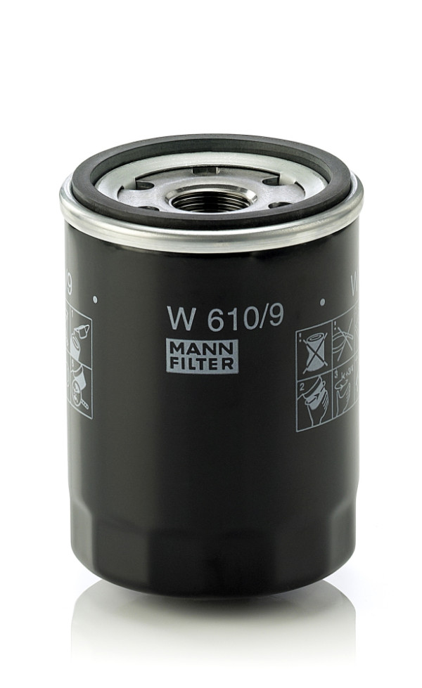 Oil Filter - W 610/9 MANN-FILTER - 140506250, 15601-76008, TY26278