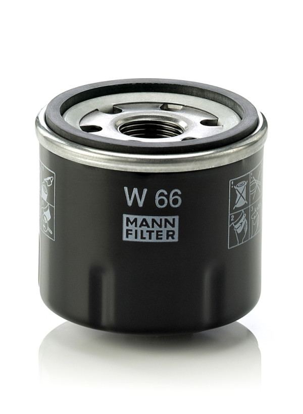 W 66, Olejový filtr, Filtr olej.MANN, MANN-FILTER, 15208-00QAG, 8200257642, 0451104025, 10-01-121, 15558, 16-143220008, 1682275380, 20.37.84/110, 2283, 23.470.00, 38927, 50013906, 586011, 61217, 8671005907, ADN12125, BC-1352, COF102137S, DP1110.11.0058, ELH4299, EOF190, FO-121, FO289, FT5730, GL265, H97W12, IFL-3121, J1311028, J1311036, L19097