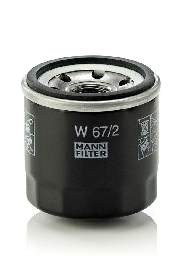 Olejový filtr - W 67/2 MANN-FILTER - 1012010-01, 15208-4A00A, 15601-87107
