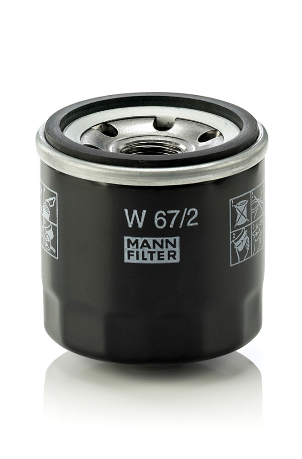 W 67/2, Olejový filtr, Filtr olej.MANN, MANN-FILTER, 1012010-01, 15208-4A00A, 15601-87107, 15601-87204, 1560187204000, 15906-3209-0, 16510-60B11, 16510A73020000, 25183779, 33365100, 372-1012010, 4664600, 4708878, 6513-240-026-10, KH1205008, 15208-4A00E, 15601-87107-000, 1560187703000, 16510-60B11-000, 465Q-1017950, 4711189, 93193705, 96565412, V33365100, 15601-87107-LOC, 16510-621AV1, 438038, 93167825, 95599746, 96570765