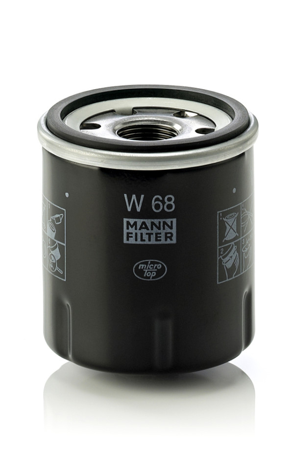 W 68, Olejový filtr, Filtr olej.MANN, MANN-FILTER, 15853-9917-0, 7700112686, MD134953, 7700863124, 7700867824, 7700869029, 0451103292, 15319/11, 16-143220002, 2007, 23.424.00, 489-OS, 50103244, 586033, 61219, 6671057, 7605319/11, 8671005907, ADN12124, BC-1297, COF100134S, DO854/A, EDL963, ELH4212, EOF042, FO-121JM, FO193, FT5389, FX0185, GFE387