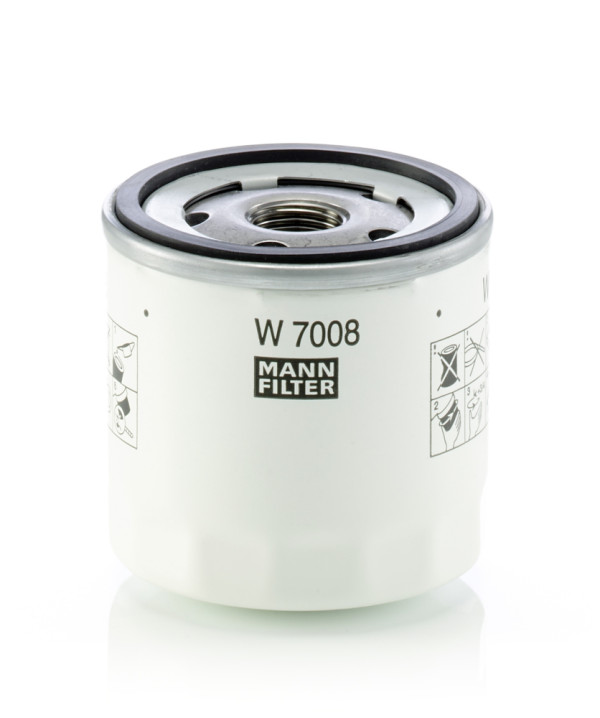 W 7008, Olejový filtr, Filtr olej.MANN, MANN-FILTER, 1007705, 1E05-14302, 30711616, 1007706, 1E05-14302A, 30731879, 1070521, 1E05-14302B, 30777486, 1455760, 1E05-14302C, 30777487, 1555370, 1E05-14302D, 31339023, 1559937, 1E05-14302E, 1667890, 1E051-4302E9A, 1678162, 1E06-14302, 1682366, 1714387, 1883037, 2164292, 5003331, 5011780, 7S7G-6714-AA, 7S7G-6714-CA, 96MM6714B1A