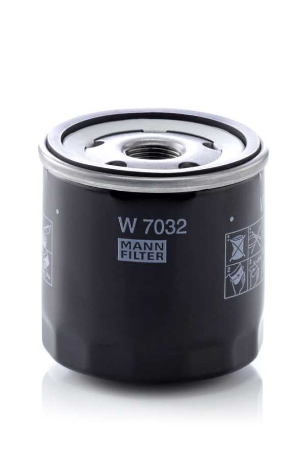 Ölfilter - W 7032 MANN-FILTER - 15208-00Q1D, 152085488R, 6071800010