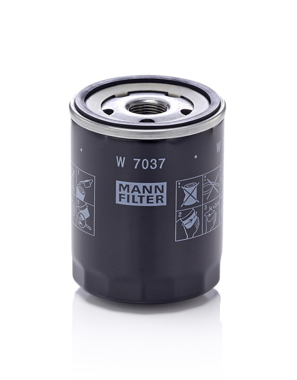 Olejový filtr - W 7037 MANN-FILTER - 15208-AA110, ADS72105, ELH4528