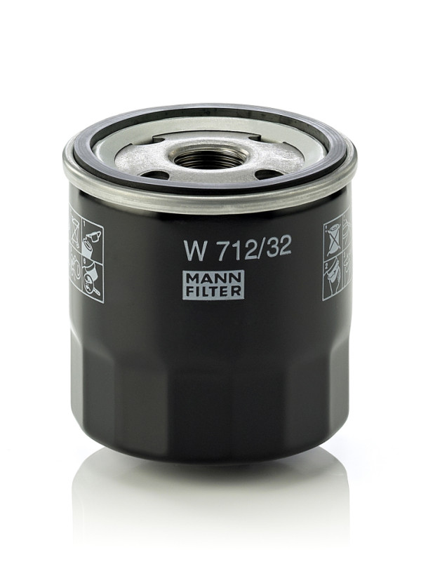 Olejový filtr - W 712/32 MANN-FILTER - 5022739, 650386, 93156652