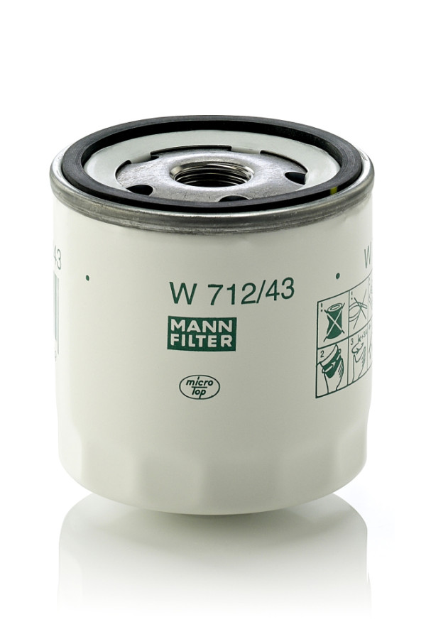 W 712/43 (10), Oil Filter, MANN-FILTER
