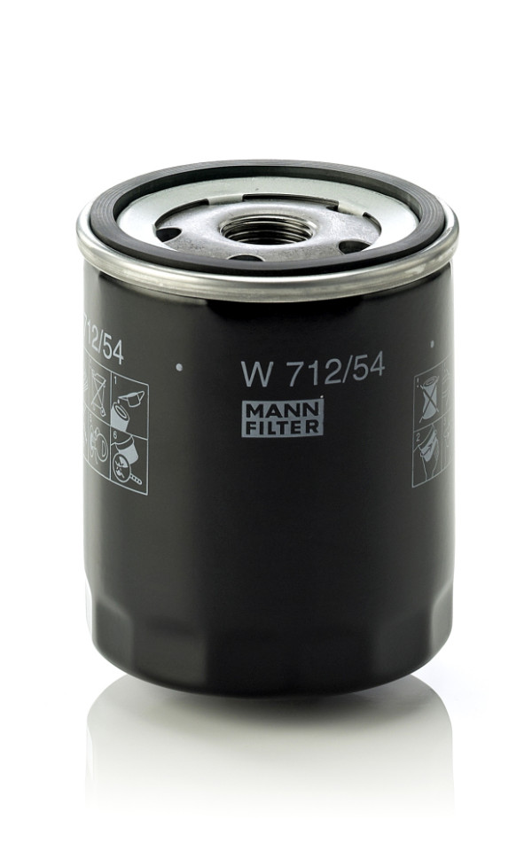 W 712/54, Ölfilter, MANN-FILTER, 047115561B, 047115561G, 0451103337, 1003220000, 15392, 230-OS, 23.435.00, 38564, 586086, 61205, 8671014038, ADV182127, C167, DP1110110073, E149172, ELH4331, EOF076, FOF-10198, GL294, H90W24, L10241, LI789/54, LS922, OC295, OP616/2, PH3614, QFL0190, S3435R, SO7138, SP-1123