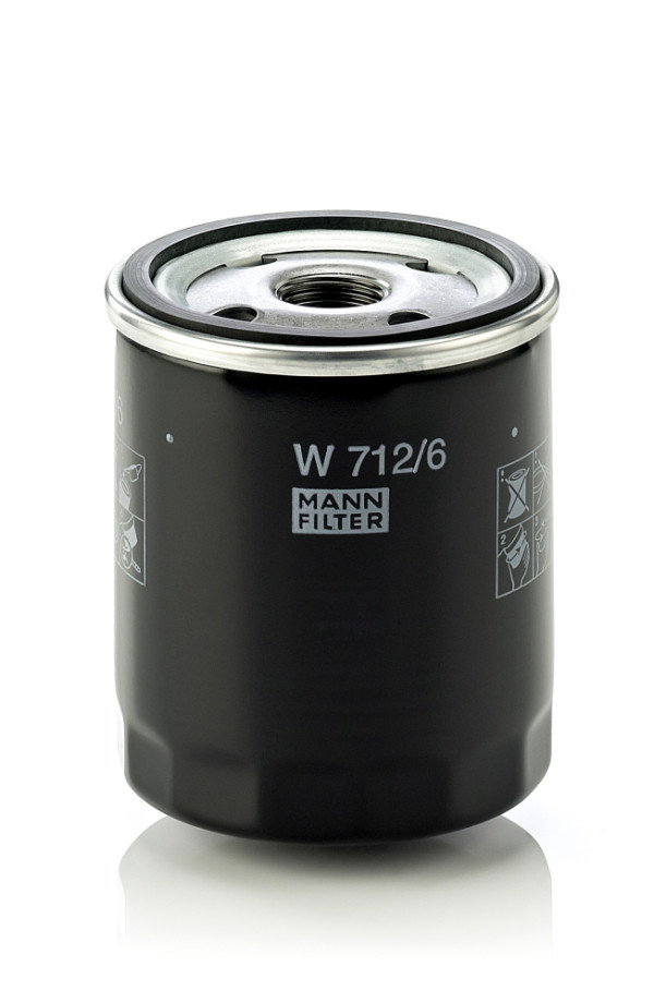 Olejový filtr - W 712/6 MANN-FILTER - 1109A6, 11421250534, 5009088