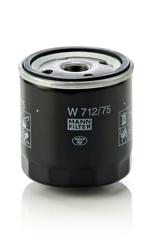 W 712/75, Ölfilter, MANN-FILTER, 1109A9, 21549542, 4502696, 5009285, 55352643, 5650343, 7701415070, 93156300, 93745067, A124E6196S, MLS000-530, 5016786, 6439929, 650104, 93179720, 94797406, 650381, 93156245, 96352845, VOF93, 650401, 96458873, 93156310, 96395221, 96458873D, 93156954, 96879797, 93178952, EC94797406, 95509857