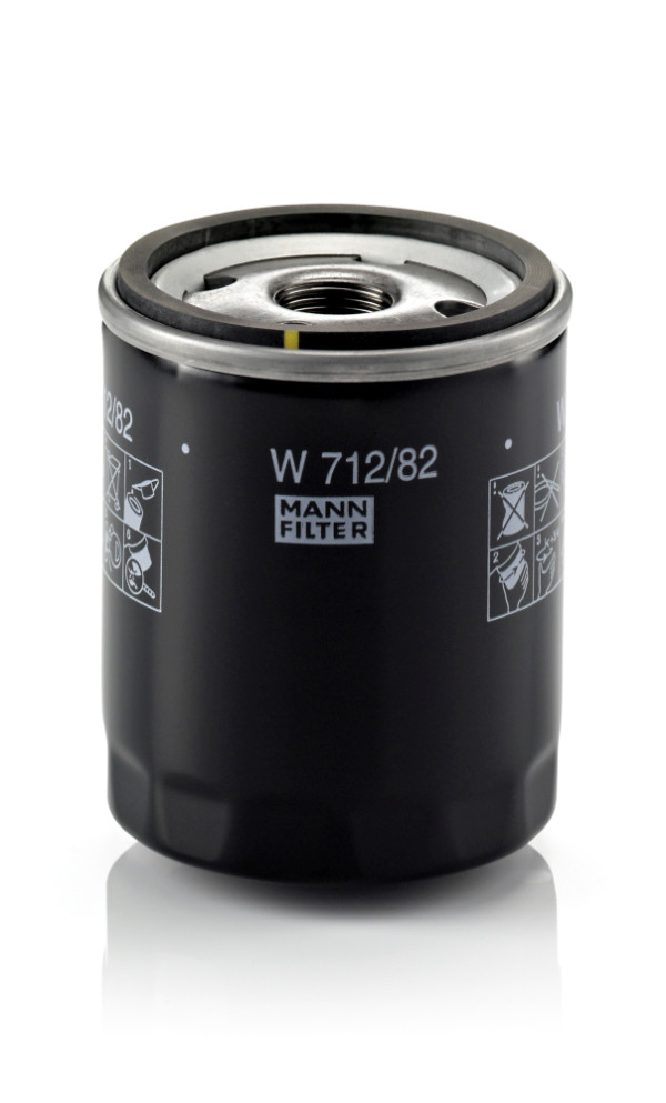 Oil Filter - W 712/82 MANN-FILTER - 1339125, 1807516, 2192565