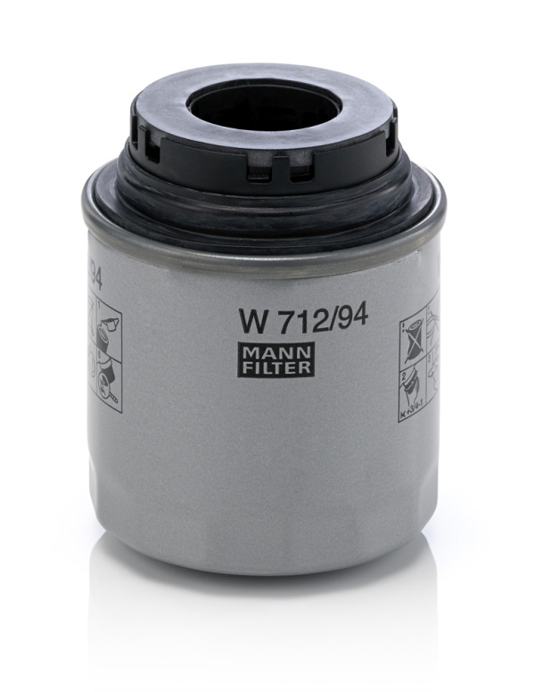 Oil Filter - W 712/94 MANN-FILTER - 03C115561D, 03C115561H, 1003220027