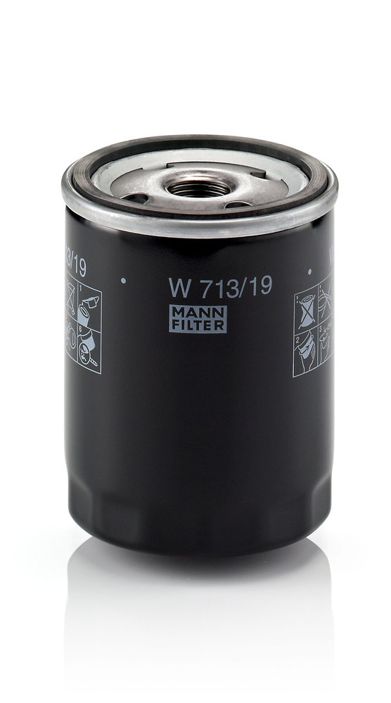 W 713/19, Olejový filtr, Filtr olej.MANN, MANN-FILTER, 1039020, 176-7710, 1E20-14-302B, 1039021, 1220880, 6179700, 6179701, 6607325, 6607326, 89FF6714A2E, 0451103227, 10-03-394, 15019/8, 152071758778, 1682276480, 195-OS, 2081, 23.242.00, 25-0057, 27289, 43.10.136, 4334, 50927289, 5747002002, 586028, 61134, 7143220000, 7605019/8, 8671002033, A271