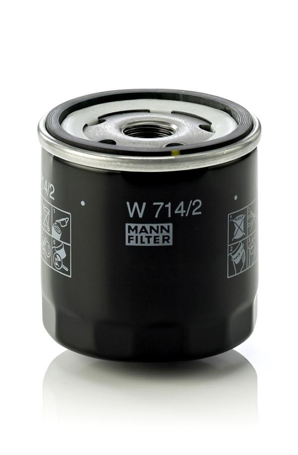 Olejový filtr - W 714/2 MANN-FILTER - 0003936608, 4434791, 5009087