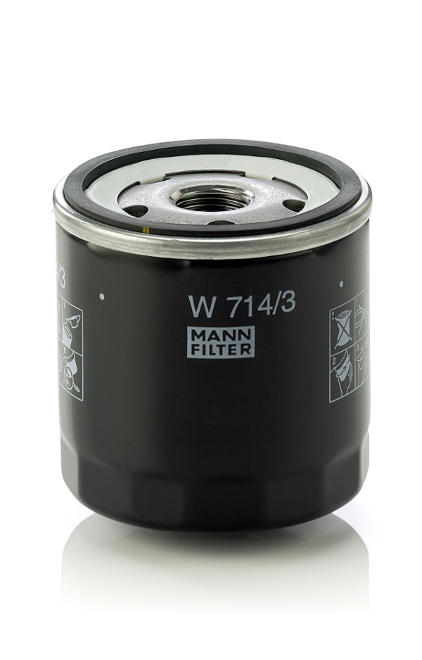 Olejový filtr - W 714/3 MANN-FILTER - 15208-60400, 2.4419.140.0, 2.4419.140.1