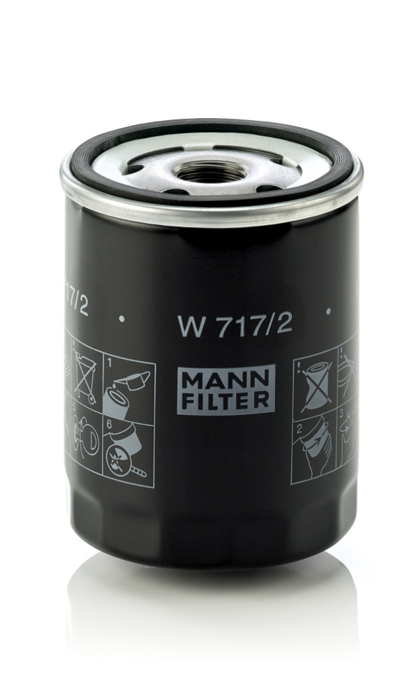 Oil Filter - W 717/2 MANN-FILTER - 105000603000, 1903790, 2020645/0