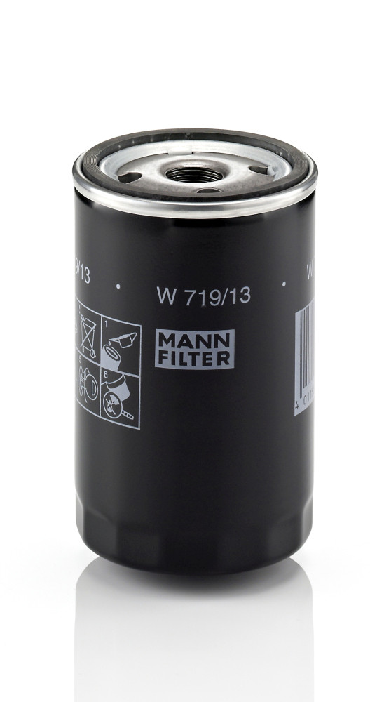 Oil Filter - W 719/13 MANN-FILTER - 1021840001, 5018028, 93156747