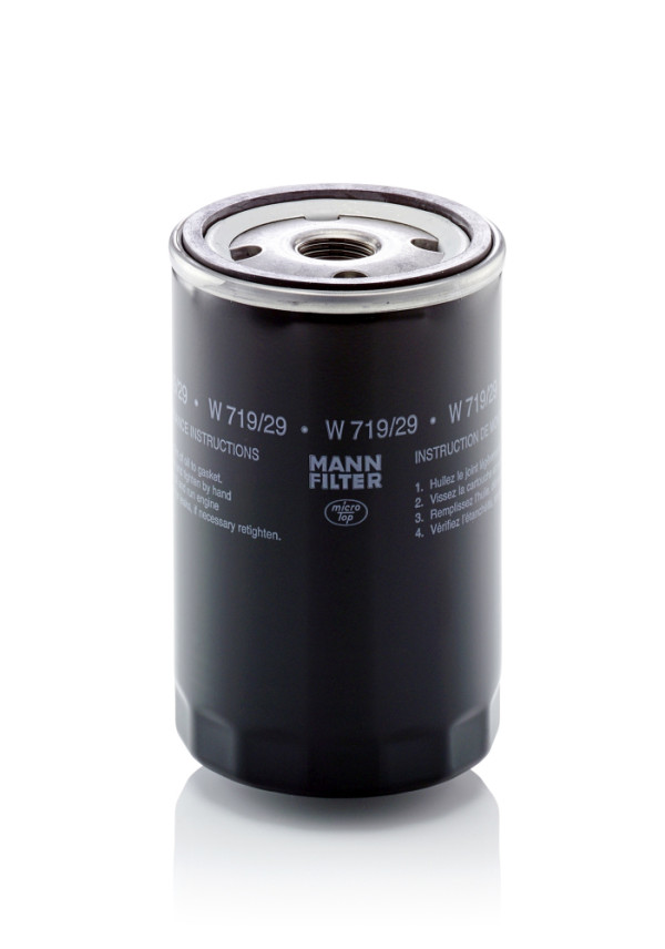W 719/29, Oil Filter, MANN-FILTER, 0649015, 1062409, 3205161, 333210, 41152006, 41152006A, 4267165, 510990156, 90542344, 1062410, 41152006F, 41152027F, 5051152006, 91153945, 58171199, 649000, F41152027, 649015, 0451103360, 1007547, 152071760805, ADA102114, DP1110110022, EOF062, FT5144, FX0112, H14W26, J1310806, LS254, OL550