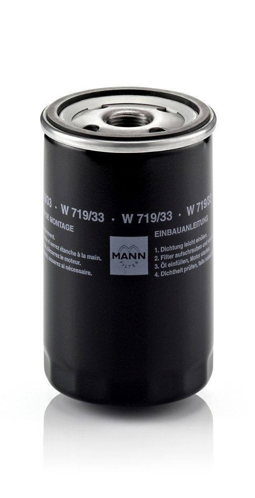 Oil Filter - W 719/33 MANN-FILTER - GFE378, LPW100160, LPW100161