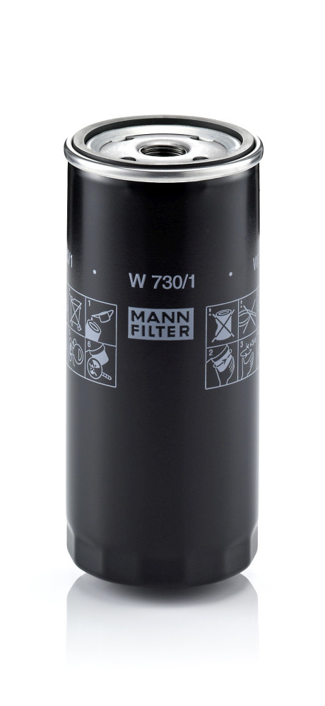 Ölfilter - W 730/1 MANN-FILTER - 028115561, 0451103249, 1001150018