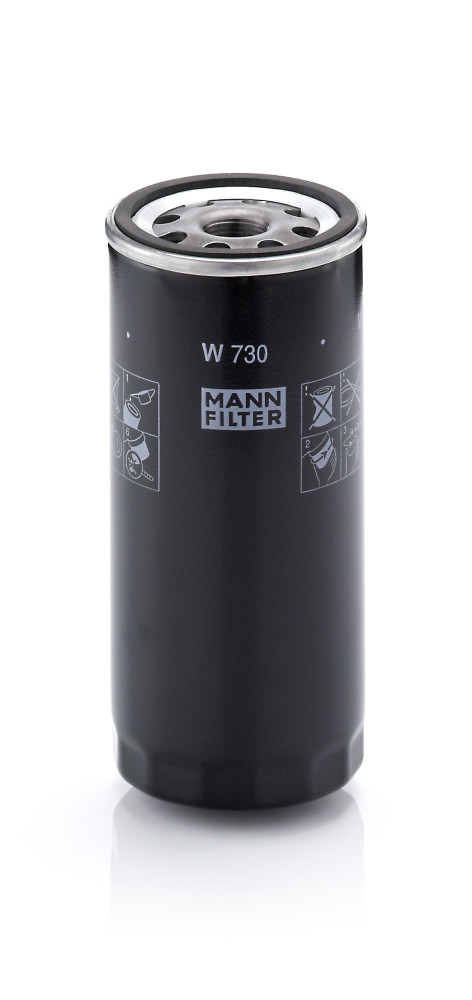 Olejový filtr - W 730 MANN-FILTER - 92810720107, 928.107.201.03, 928.107.201.04