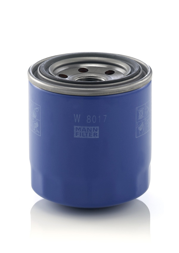 W 8017, Olejový filtr, Filtr olej., MANN-FILTER, 2630035530, 26300-35530, 26300-35531, 10-0K-K08, 153071762456, 1691038580, 23.583.00, 586143, ADG02144, COF100678S, DP1110110049, EOF289, FO676, HO-701, J1313030, LVFL773, OC1255, OP617/1, QFL0370, S3583R, SO6154, SP-1449, SP96059, TF6553, V52-0132, WL7512, 71762456