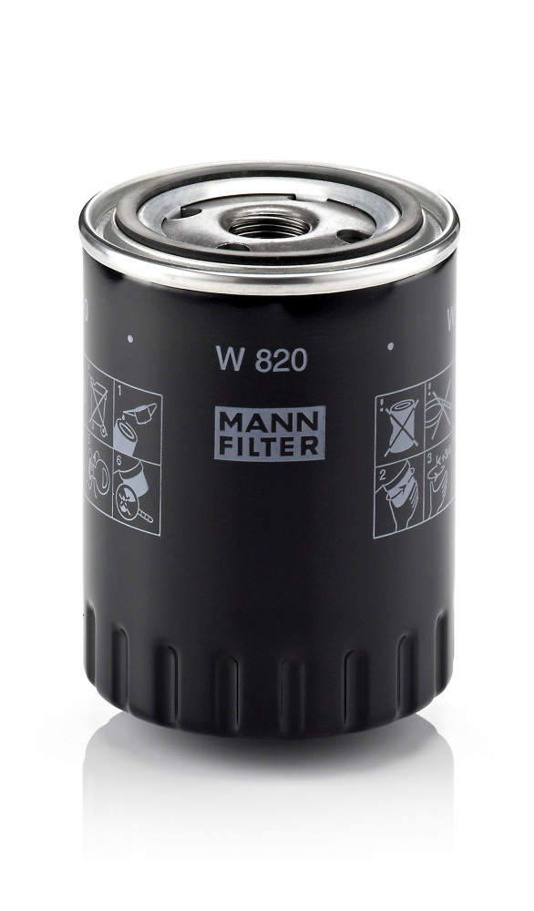 Oil Filter - W 820 MANN-FILTER - 5016950, 5495251, 95495251