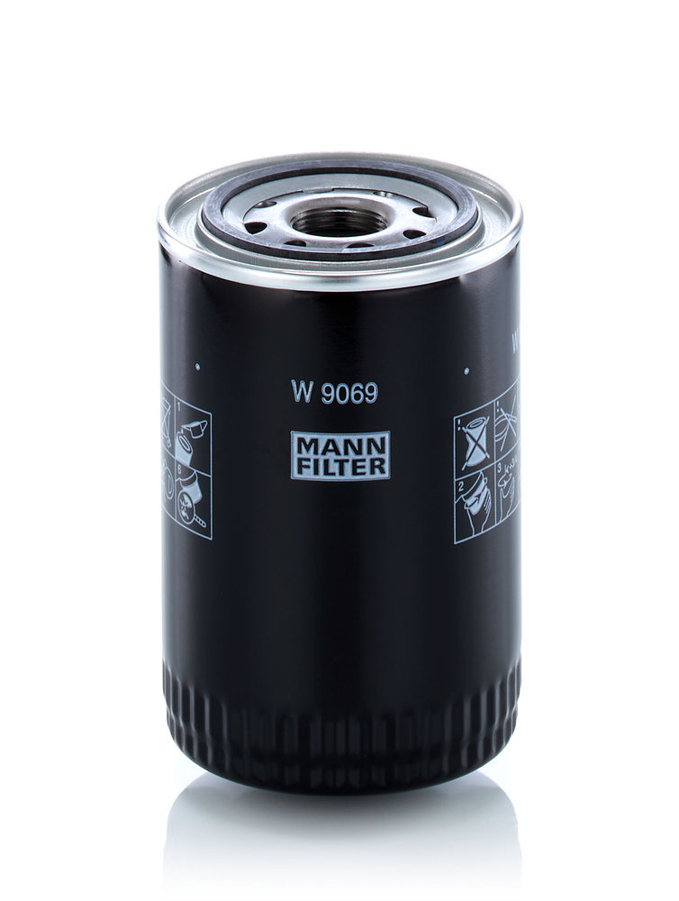 W 9069, Oil Filter, MANN-FILTER, 1230A046, 126-9907, 15208WK900, B222100000431, QY010015, 1230A154, 194-9983, F1230A046, F1230A154, MD215002, ME013307, ME013307V, ME013343, ME088532, ME202472, ME215002, ME227821, ME228898, ME240391, XE013307V, 0986452063, 10-05-509, 1007413, 15098, 153071762568, 1616173880, 18.00008, 23.475.00, 2446R332D11, 32-143220002
