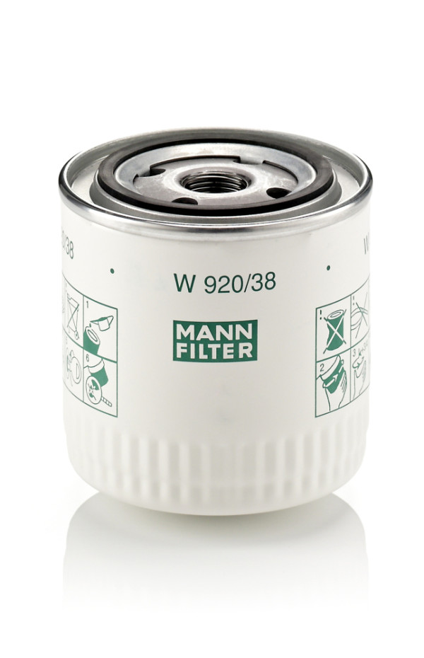 Olejový filtr - W 920/38 MANN-FILTER - 30887496, 3473645, 3473645-4