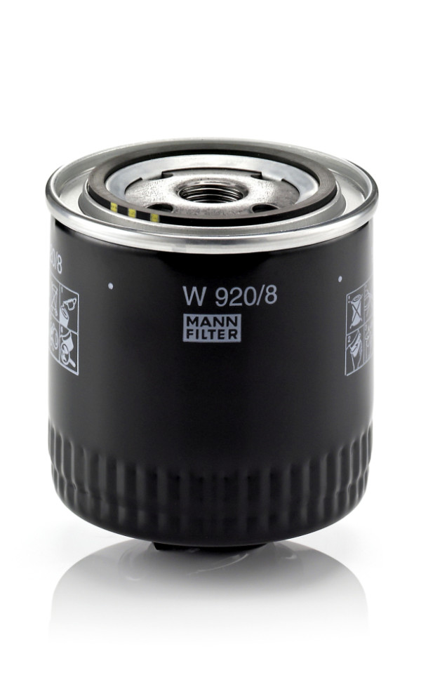 W 920/8, Oil Filter, MANN-FILTER, 030115561C, 0451103289, 1001150002, 10-0318, 152071758728, 15.30.14/110, 15422/9, 1682289480, 2011, 22534, 23.425.00, 30922534, 4324, 50013506, 586066, 8660004929, AW194, C125, DO1817, DP1110110075, ELH4334, EOF065, FO109, FOF-10245, FT5388, FX0128, GL320, H10W12, IFL-3201, L27920