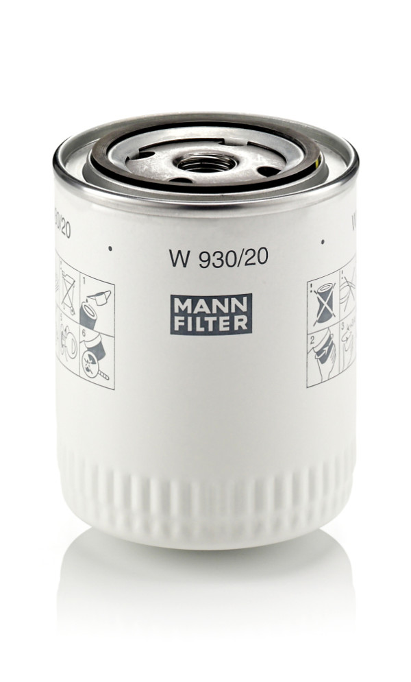 W 930/20, Ölfilter, MANN-FILTER, 045416136, 1000000368, 2471400, 2654412, 3105-1017010, 32/910700A, 6676233A1, 7413694, ERR1168, ERR3340, PE02654412, Q09505-58, 1959757-C1, 1959757C1, 261627R91, 041-8098, 0451104014, 1004984, 10-0L-L02, 1682284380, 211384, 2149, 23.467.00, 26540254, 2654403, 4897-OS, 50025175, 5.568.656.894, 586134, 68415000