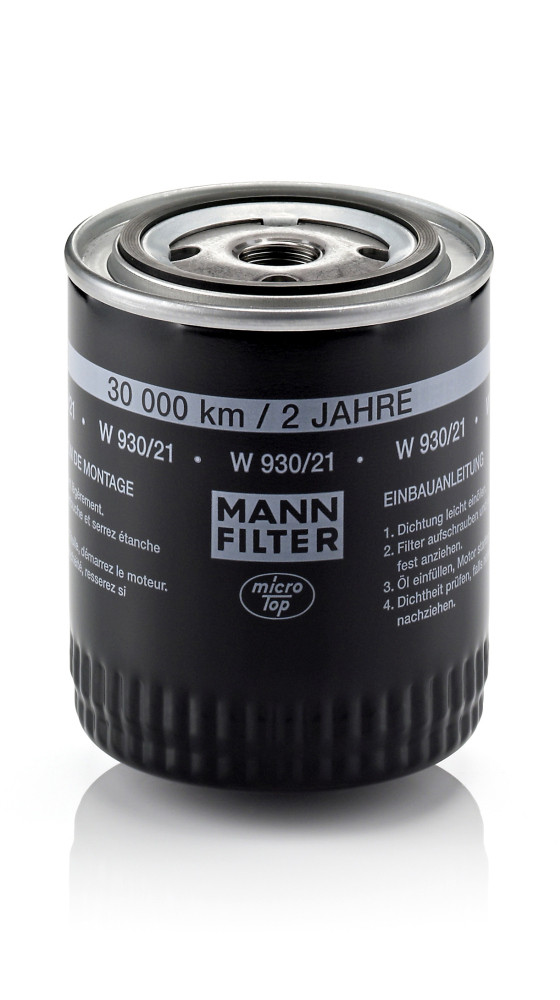 Oil Filter - W 930/21 MANN-FILTER - 078115561D, 078115561H, 078115561J
