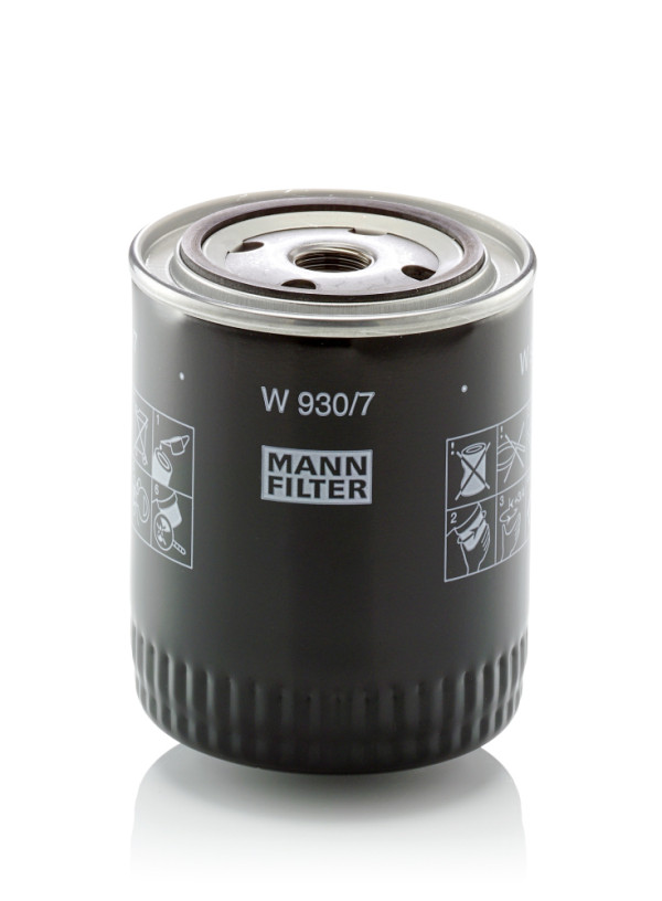 W 930/7, Olejový filtr, Filtr olej.MANN, MANN-FILTER, 1109A7, 2720E6714A, 3055229, 7984954, 3132023, 3132023R91, 3132183R91, 3136459, 3136459R91, 3136459R93, 0451103038, 1003290, 129010, 13.28.12/110, 1534602, 23.153.00, 4062, 51191E, 586087, 615, AZL108, BC-1052, C102, DGM/O930, DO339, DP1110110272, EXL-276, FO383, FT4809, H21W