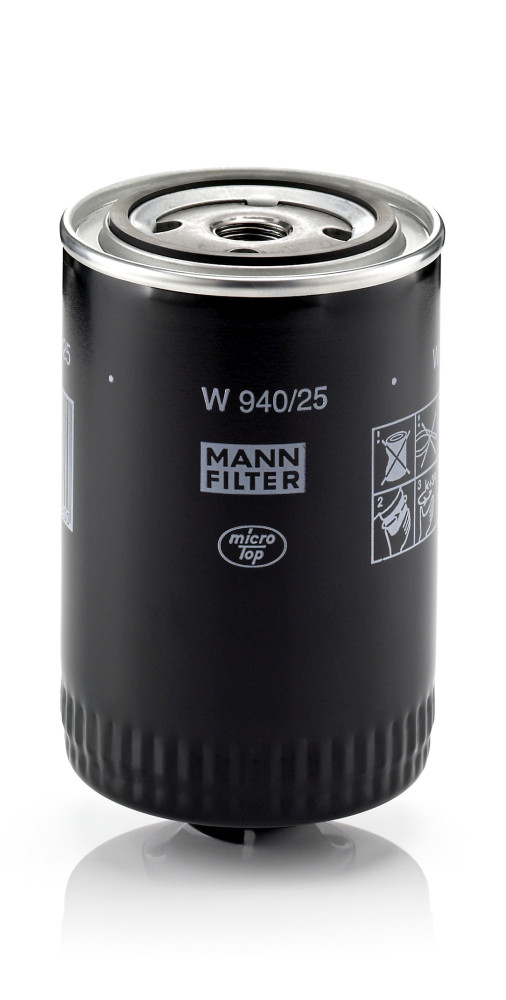 W 940/25 (10), Olejový filtr, Nedodává se, MANN-FILTER