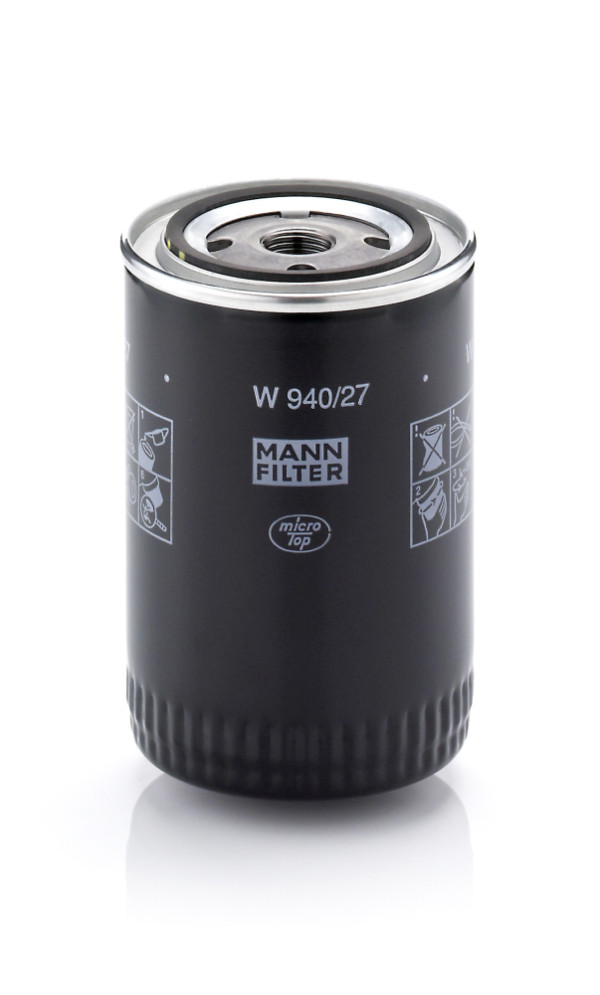 Oil Filter - W 940/27 MANN-FILTER - 095.001.0110, 10162-68S01, 15208-Y9701