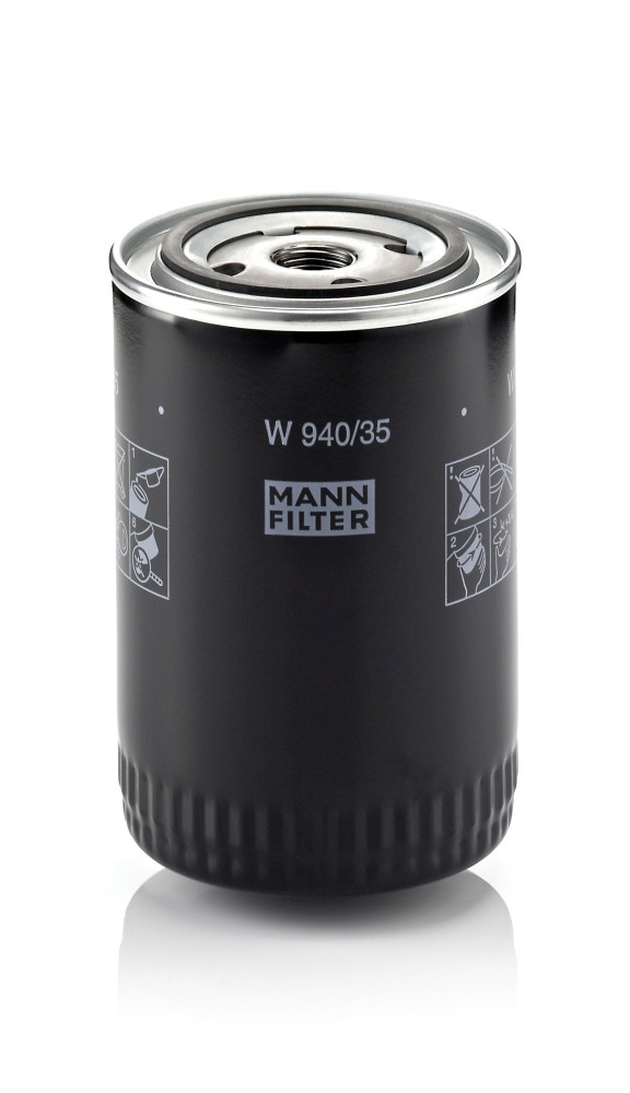 Oil Filter - W 940/35 MANN-FILTER - 1UA1-14-302, 4130046, WL84-14302
