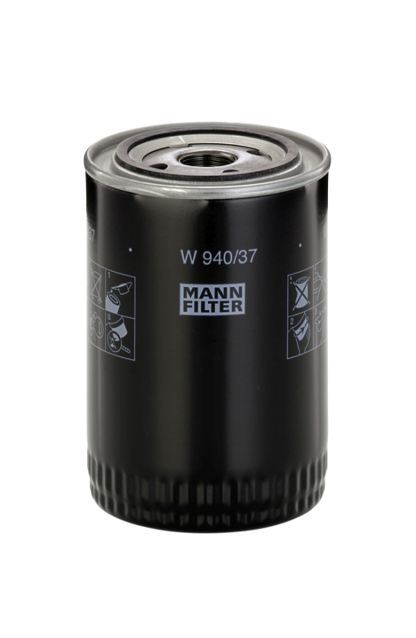 Ölfilter - W 940/37 MANN-FILTER - 122-0550, 1582036, 20M-603-1230