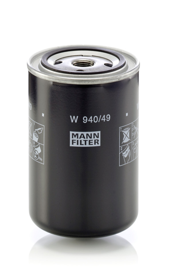 Oil Filter - W 940/49 MANN-FILTER - 558000303, B2, L23A269