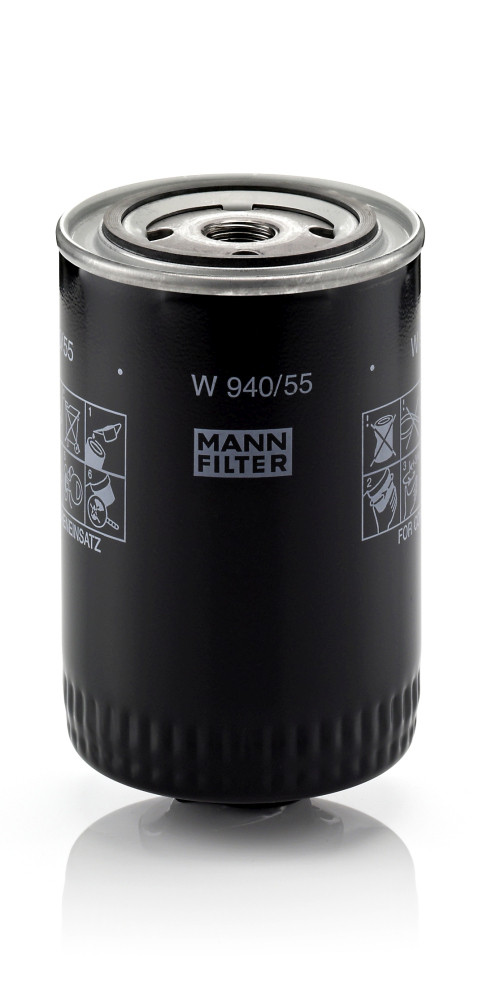 W 940/55, Oil Filter, MANN-FILTER, 32501756, 68521824, 99219-074, LF3402, 85052744