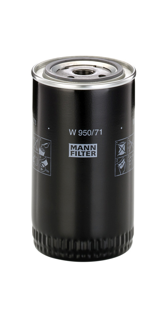 W 950/71, Oil Filter, MANN-FILTER, 1535339, BC-1043, HY460W