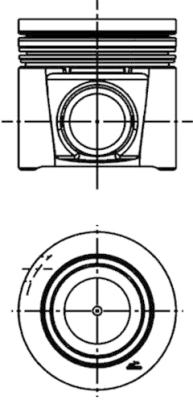 41706600, Piston with rings and pin, KOLBENSCHMIDT, Fiat Ducato Iveco Daily-VI F1AE3481* F1AFL411* F1AGL411* Euro5/6 2014+, 500055511, 007PI00170000, 88L101