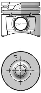 40372600, Kolben mit Ringen und Bolzen, KOLBENSCHMIDT, Deutz BF4L2011* D2011*, 04286721, 11715529, 15017906, 6715/01, 099PI00129000