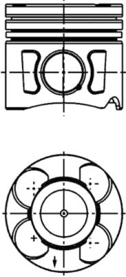 41288600, Piston with rings and pin, KOLBENSCHMIDT, Alfa Romeo Chevrolet Aveo Fiat 500 Doblo Fiorino Tipo Punto Strada Opel Astra Corsa Meriva Combo 1,3D/1,3CDTi 199B1.000 LSF A13DTE* A13DTR* Z13DTE* Euro4/5 2009+, 55212096, 55267591, 87-435700-10, 55212097, 55212098, 55229807, 55229808, 55229809, 55229811, 55267593, 623734, 623735, 623738, 625019, 625020, 625021, 011PI00117000