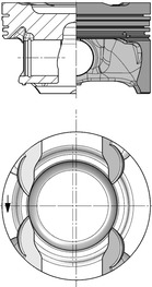 40853600, Píst včetně kroužků a čepu, Píst komp.1,6i, KOLBENSCHMIDT, 2700300317, 2700301617, 2700301717, 2700302717, A2700300317, A2700301617, A2700301717, A2700302717, 001PI00175000, 87-440500-10