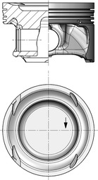 40859600, Píst včetně kroužků a čepu, Píst komp.2,0i/kom.53,82mm, KOLBENSCHMIDT, 2700300417, 2700301117, 2700301917, 2700302017, A2700300417, A2700301117, A2700301917, A2700302017