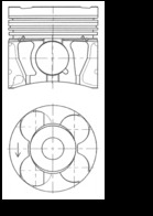 41286600, Kolben mit Ringen und Bolzen, KOLBENSCHMIDT, 523712, 55576900, 55581966, 55581967