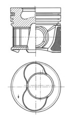 41158620, Kolben mit Ringen und Bolzen, KOLBENSCHMIDT, 87-114907-85