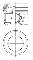 41270610, Kolben mit Ringen und Bolzen, KOLBENSCHMIDT, Audi A3/A4/A5/A6/Q3/Q5 Seat Ateca Alhambra Leon Škoda-VW Octavia-III/IV Superb Kodiaq Karoq Volkswagen Arteon Beetle Caddy Golf Passat 2,0TDI CUUB/DBGC/DFEA/DFSA/CKFB/CKFC/CRLB/CRMB/CRVC Euro4/5/6 2011+, 028PI00137001