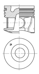41794600, Kolben mit Ringen und Bolzen, KOLBENSCHMIDT, Deutz Deutz-Fahr McCormick TD2.9L4 TCD2.9L4, 00235702, 04134464, 92L135