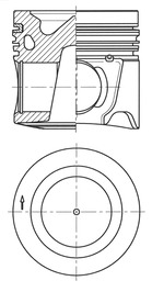 41805620, Kolben mit Ringen und Bolzen, KOLBENSCHMIDT, Daewoo Prima Novus Irisbus Crossway FPT Iveco Tector EuroCargo-IV F4AFE411* F4AFE611* F4AFE612* N45ENT626* F4DFE413* F4DFE414* F4DFE613* F4DFE617* F4HFE413* F4HFE613* F4HFE614* Euro6, 8099040, 500055465